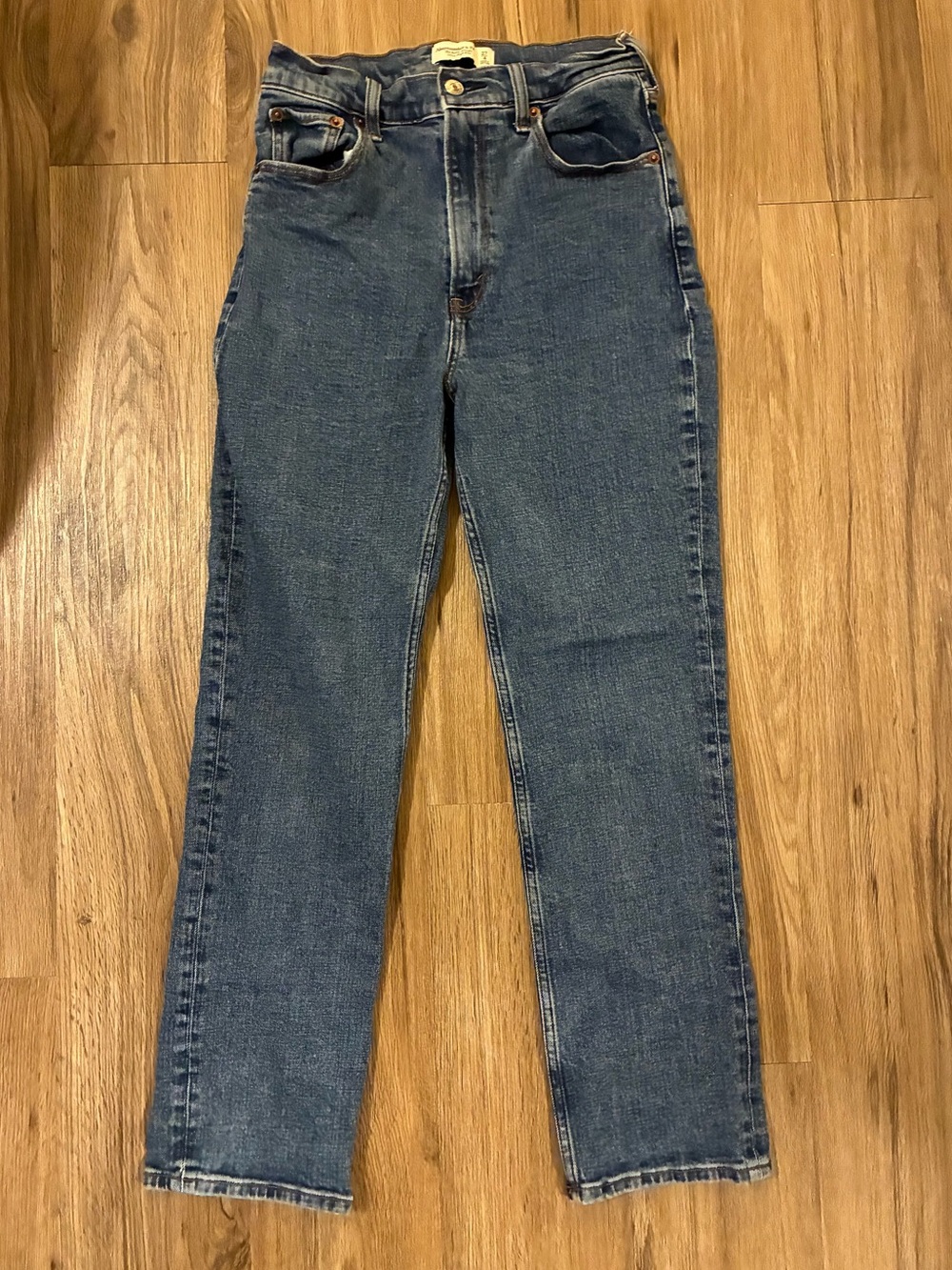 Abercrombie & Fitch Women's Dark Blue Skinny Jeans